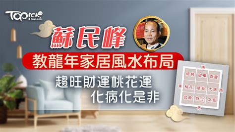 2024 風水佈局蘇民峰|蘇民峰2024風水佈局丨龍年家居+辦公室催旺健康/桃花…